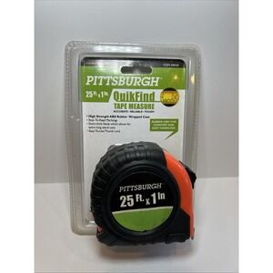 PITTSBURGH 25 FT X 1 IN QuickFind Tape Measure Item #69030 - Fast Shipping - New